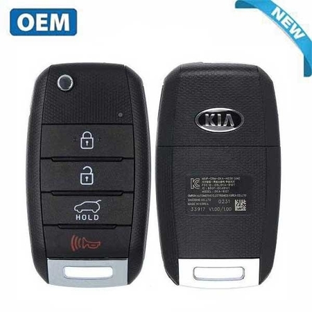 KIA OEM:NEW2015-2020 Sorento / 4-Button Flip Key / PN95430-C5101 / OSLOKA-910T (UM) RFK-KIA-C5101